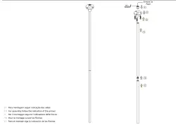 Waterevolution Flow plafond wastafelkraan uitloop mat wit T1678BR