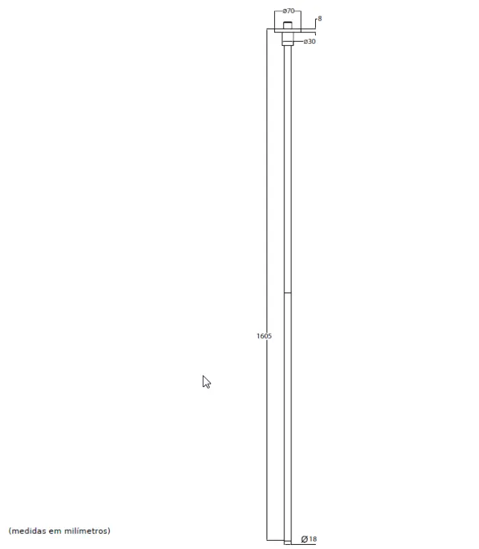 Waterevolution Flow plafond wastafelkraan uitloop mat zwart T1678PR