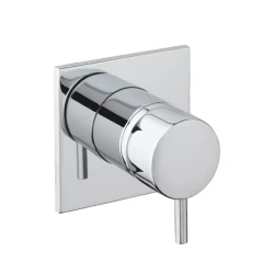 Waterevolution Flow inbouw douche- badmengkraan mat wit T142BBR