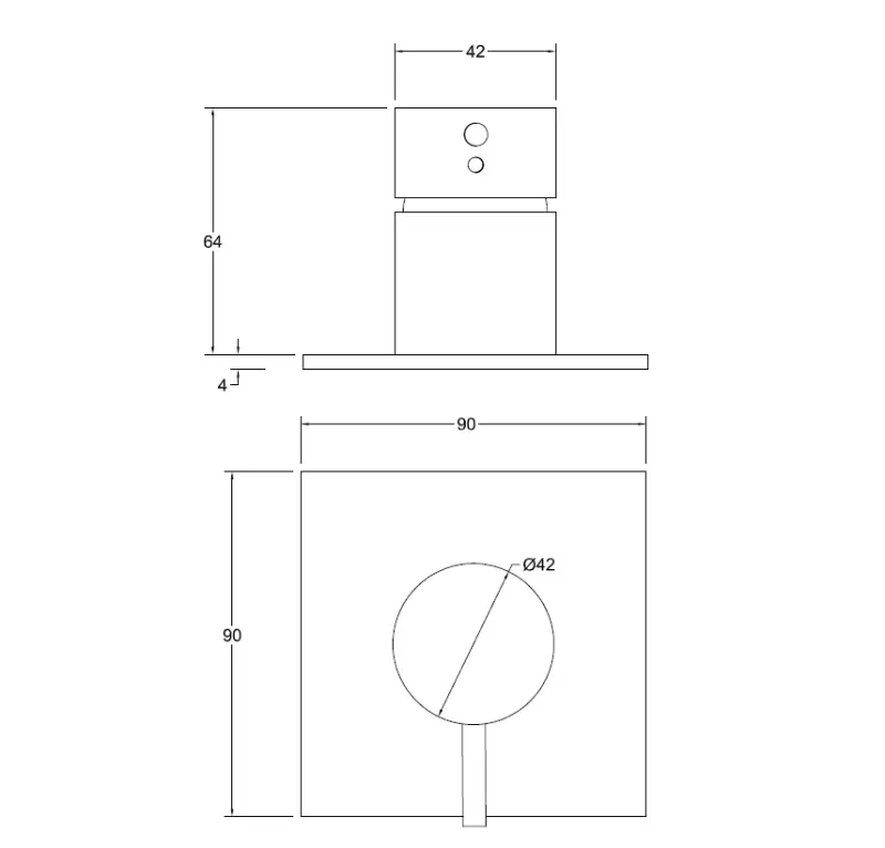 Waterevolution Flow inbouw douche- badmengkraan mat zwart T142BPR