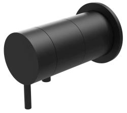 Waterevolution Flow inbouw douchethermostaat met ronde rozet mat zwart 1208778082 T142TBPR