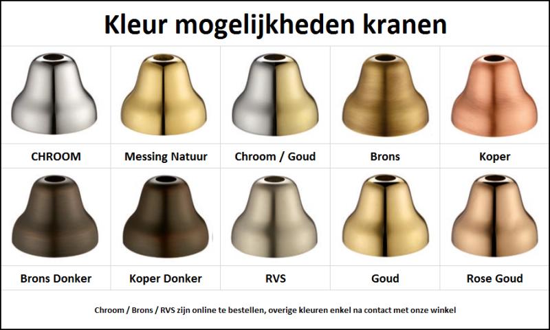 PB klassieke kraan opbouw badkraanset met sterknoppen inclusief handdouche RVS 1208855262