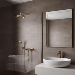 PB klassieke kraan douchekraanset met sterknoppen inclusief handdouche Brons 1208855282