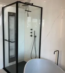 Waterevolution Cruz inbouw mengkraan met omsteller mat zwart 1208916752