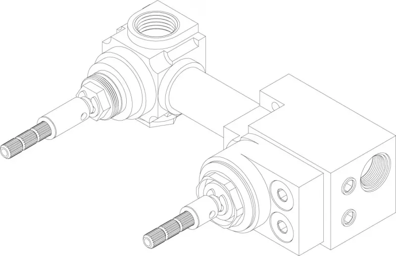 Waterevolution Cruz inbouw mengkraan met omsteller mat zwart 1208916752