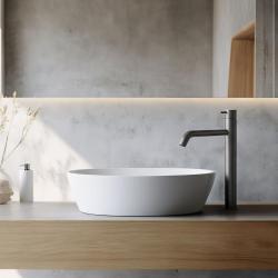 Waterevolution Flow wastafelkraan voor waskommen PVD gun metal T115GME