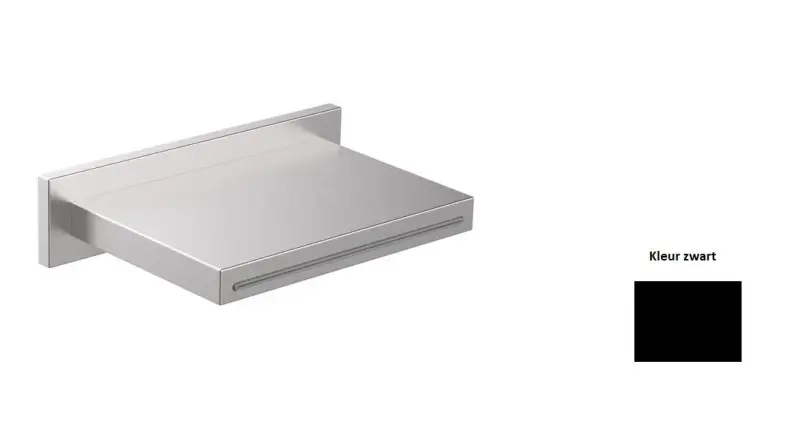 SB Square waterval uitloop mat zwart
