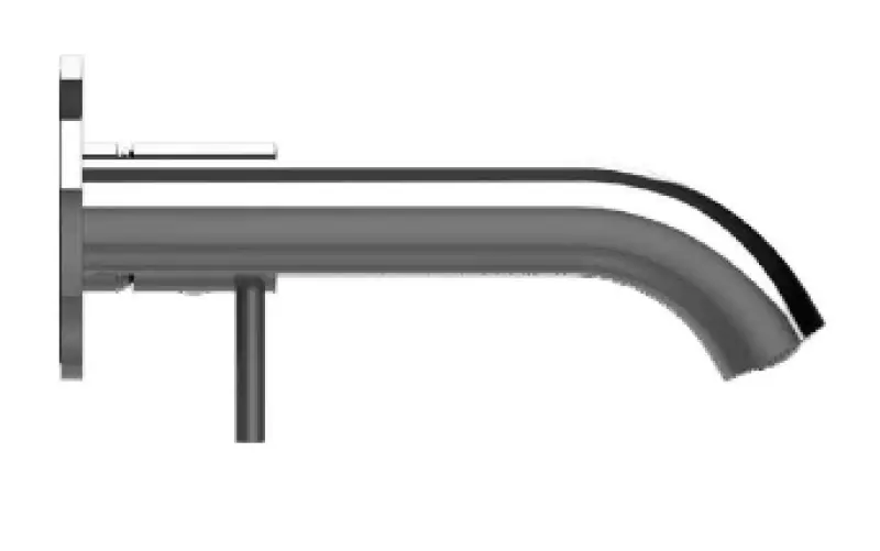 SB Round inbouw wastafelmengkraan geborsteld messing PVD 102mm