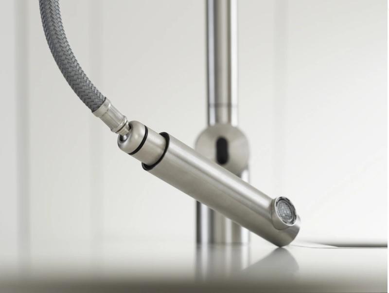 Franke geborstelde rvs sensor Keukenkraan Atlas Neo met uittrekbare uitloop inox 115.0625.523