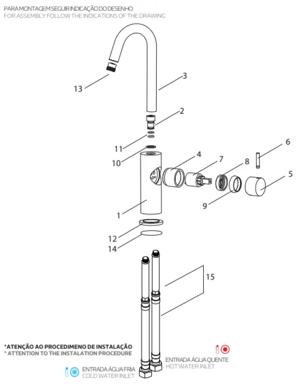 Waterevolution Flow wastafelkraan hoog model mat wit T1121FUBR