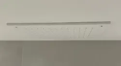 SB Rubinetterie mat wit corian solid surface inbouw vierkante regendouche plafonddouchekop 50cm 1208954084