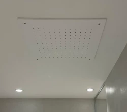 SB Rubinetterie mat wit corian solid surface inbouw vierkante regendouche plafonddouchekop 50cm 1208954084