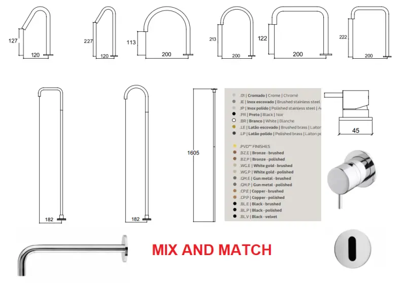 Waterevolution Flow inbouw wastafel infrarood sensor op netstroom PVD gun metal T118EEGME