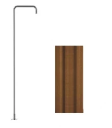 Waterevolution Flow Vrijstaande Wastafelkraan Uitloop PVD Geborsteld Koper T1.676.CP.E