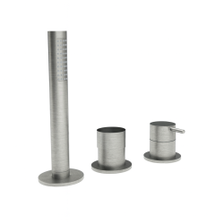 Waterevolution Flow 3-gats Badmengkraan voor Badrandmontage RVS T138SBIE