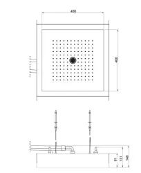 SB Rainbow Regendouche inbouw verdiept in plafond met verlichting volledig RVS 1208955373