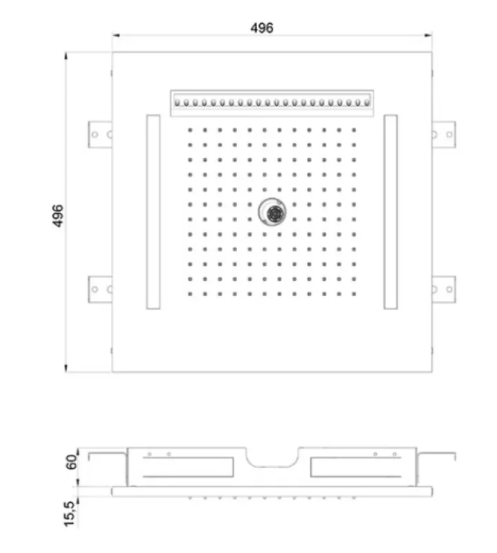 SB Wire-Twist Regendouche inbouw met chromotherapy verlichting PVD Gun Metal 1208955382