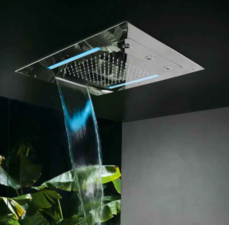 SB Spin Temptation Chromotherapy Regendouche inbouw  mat zwart 1208955416