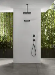 SB Rubinetterie Regendouche Eco Air waterbesparende vierkant regendouche mat wit 20x20cm 1208955527