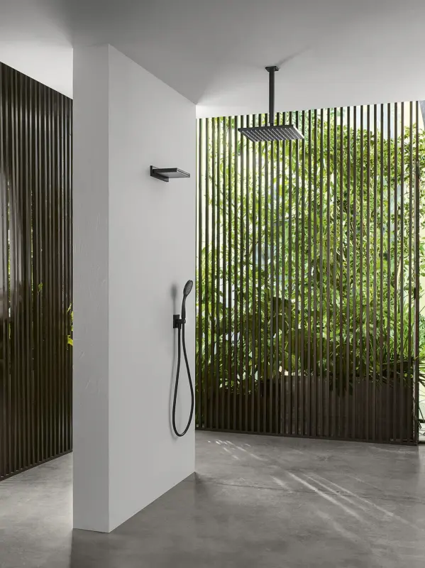 SB Rubinetterie Regendouche Eco Air waterbesparende vierkant regendouche Chroom 25x25cm 1208955530