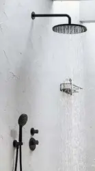 SB Round Regendouche hoofddouche kunststof 30 cm Mat Wit 1208955614