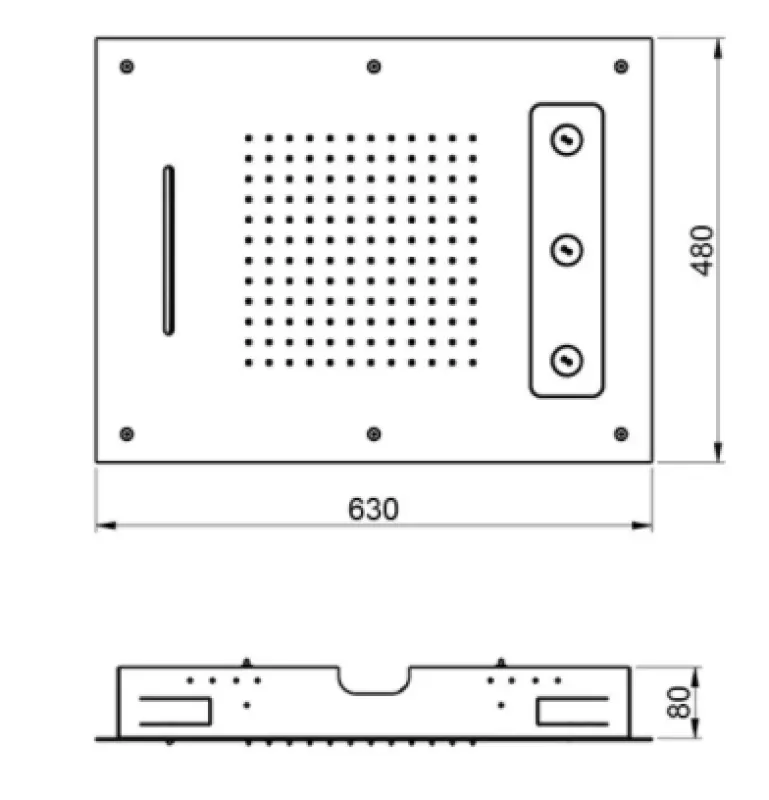 SB Spin Temptation Regendouche inbouw 3-straals Mat Zwart 1208955688