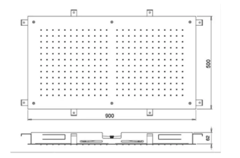SB Temptation Regendouche inbouw rechthoek 900x500mm PVD Gun Metal 1208955714