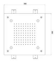 SB Mist Temptation Regendouche inbouw vierkant 2-straals 38x38cm volledig RVS 1208955718