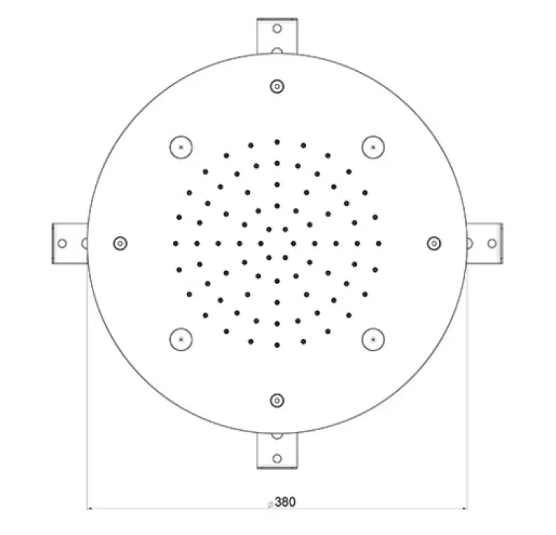 SB Round Mist Regendouche inbouw PVD Koper 1208955795