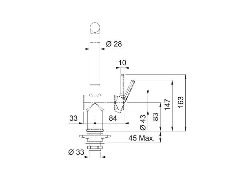 Franke Active L Keukenkraan chroom met draaibare uitloop 115.0653.298