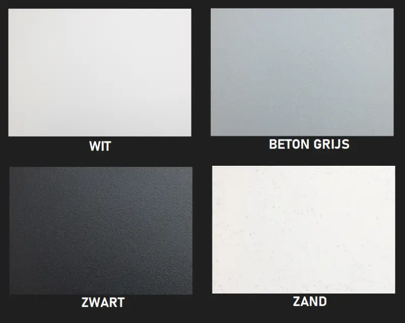 Ausmann Fibre dubbele zwarte kunststof spoelbak omkeerbaar met afdruip opbouw 116x50 cm met zwarte plug 1208956790