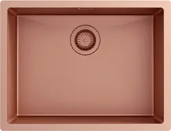 Ausmann Turt koperen spoelbak copper PVD 54x40 onderbouw vlakbouw en opbouw 1208956948