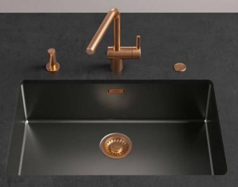 Franke Mythos masterpiece Korfplugset koper met drukknop tbv automatische lediging 112.0653.041