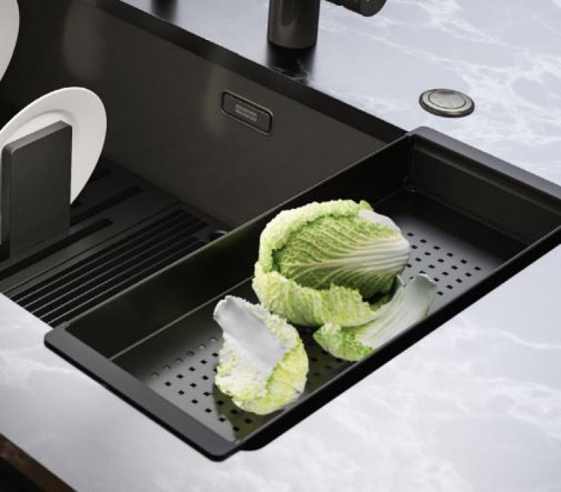 Franke Mythos Masterpiece koperen inzetbakje restenbakje PVD 112.0655.341