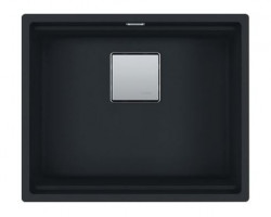 Franke Kubus KNG 110.52 mat zwarte spoelbak 52x42 graniet onderbouw 125.0627.319