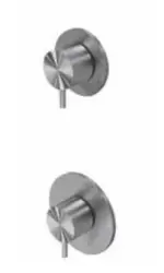 Waterevolution Flow mix and match inbouw mengkraan RVS met stopkraan 1208957064