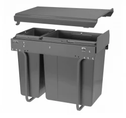 Garbi Sorter S-30-2 inbouw afvalsysteem met 2 afvalbakken 1 x 10 en 1 x 20 liter 1208957363