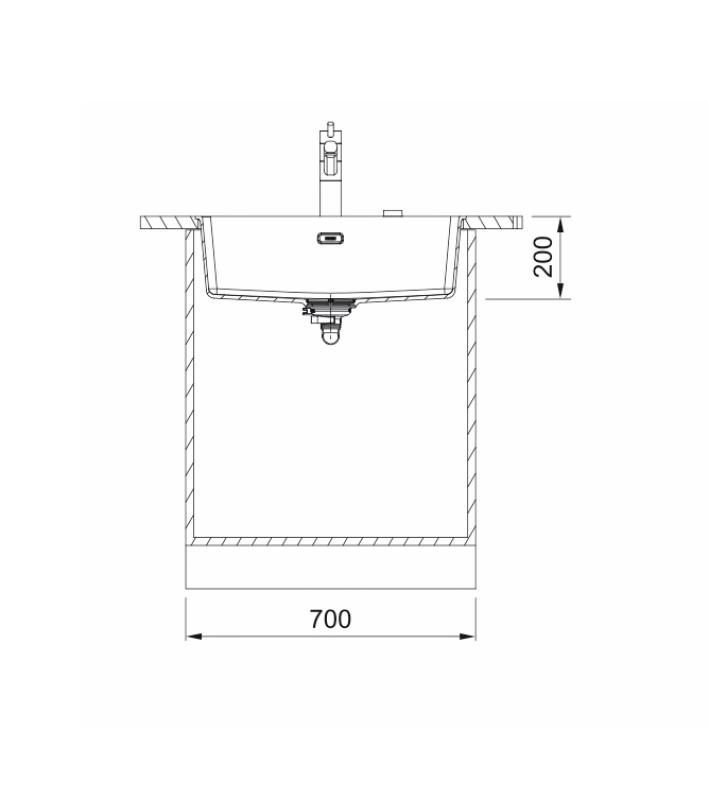 Franke Maris MRG 210 / 110-62 Fragranite black edition mat zwarte spoelbak vlakinbouw