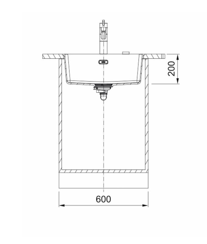 Franke Maris MRG 110-52 Fragranite stone grey spoelbak onderbouw