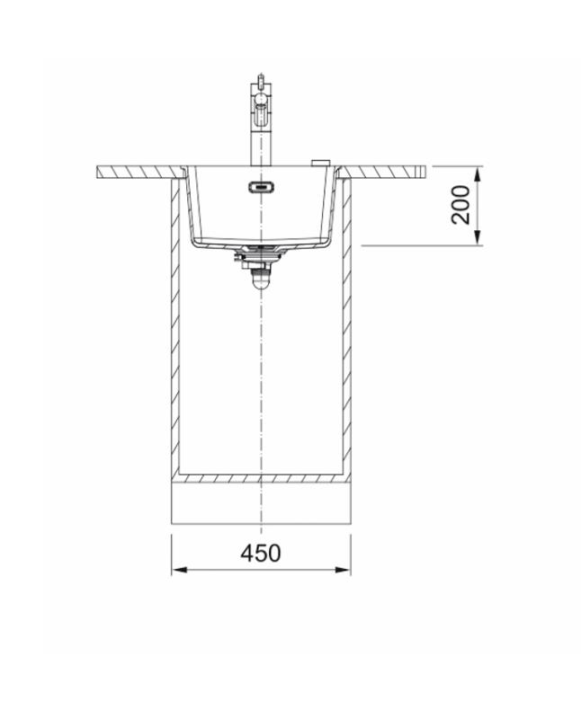 Franke Maris MRG 110-37 Fragranite matt black spoelbak onderbouw