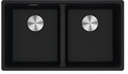 Franke Maris MRG 120-35-35 Fragranite onyx dubbele spoelbak onderbouw