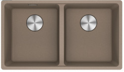 Franke Maris MRG 120-35-35 Fragranite Oyster dubbele spoelbak  onderbouw