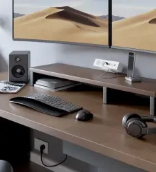 Indux Desk buro of tafel mat wit penaarde stopcontact (2x) met 1xUSB A, 1xUSB C, 1xRJ45 en 1xHDMI 1208957921