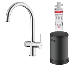 Franke Maris water hub 4L boiler 3-1 met Twist mechanische kokend water kraan chroom 160.0705.687