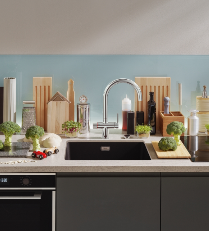 Franke Maris water hub 4L boiler 3-1 met Twist mechanische kokend water kraan chroom met waterhub bypass 1208957941