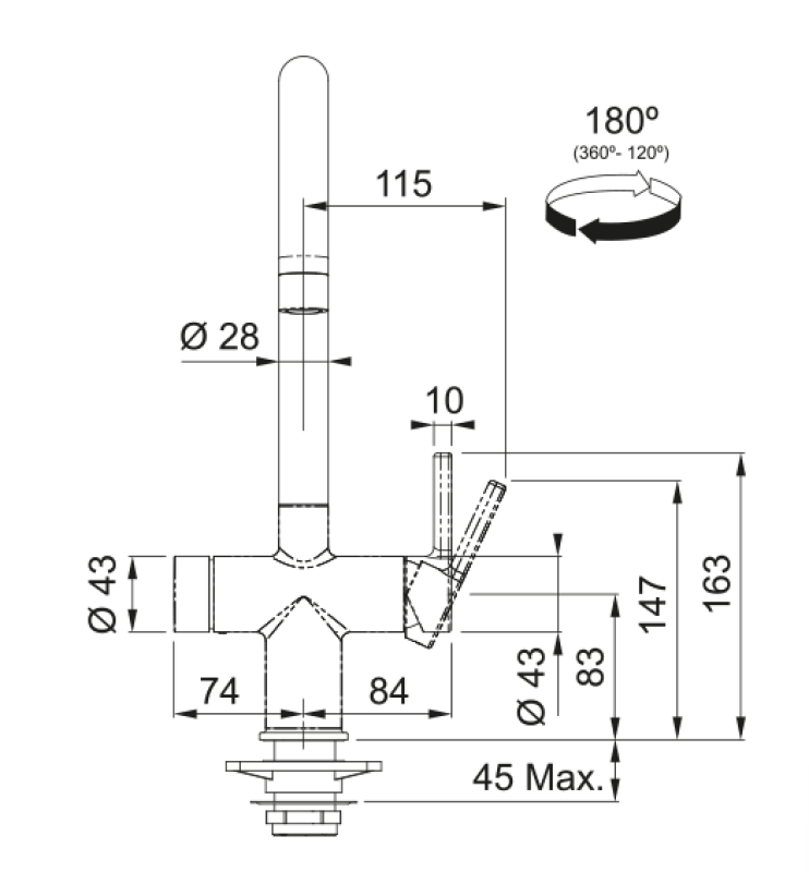 Franke Maris water hub 4L boiler 3-1 met Touch electronische kokend water kraan chroom met waterhub mengset 1208957946