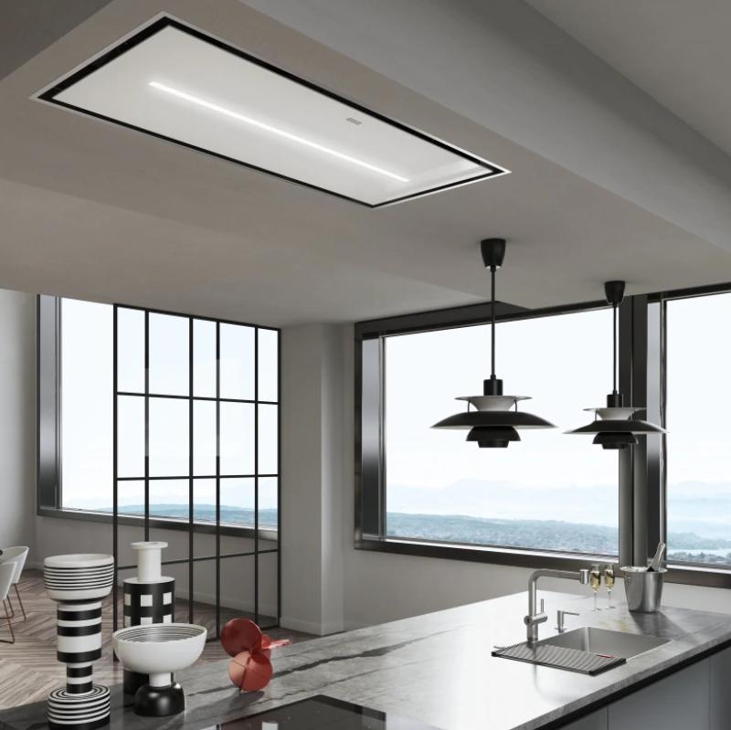 Franke Mythos Air Hub D plafondunit wit glass afzuigkap 120cm 350.0679.885