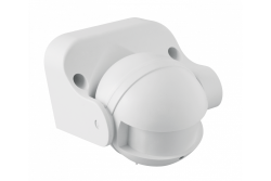 Microwave motion sensor CM-1, max 1200W, AC220-240V, 50/60Hz, angle 180°, range 1-8m ± 1,5- 3,5m, IP44, working with LED, surface mounted, white housing 1208958631