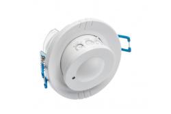 Microwave motion detector CM-15, AC220-240V, 50/60Hz, 360°, IP20, compatible with LED, recessed, white 1208958632