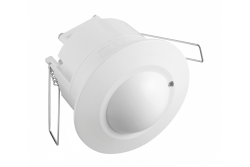 Microwave motion sensor CM-5, max 1200W, AC220-240V, 50/60Hz, angle 360°, range 1-8m ± 1,5- 3,5m, IP20, working with LED, recessed, white housing 1208958636